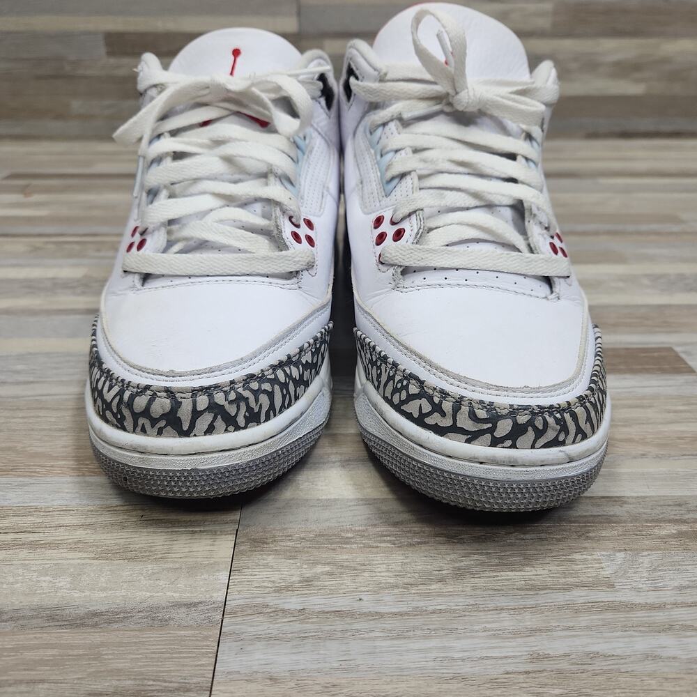 Air Jordan 3 Retro Hall of Fame Katrina White Red - Mens Size 10.5 - Picture 2 of 11